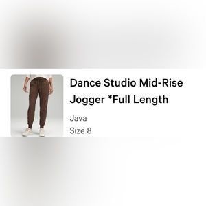 Dance studio jogger Java